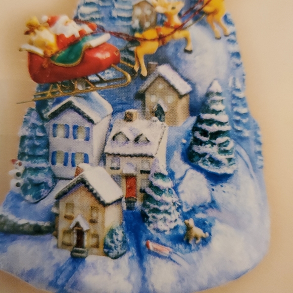 New Hallmark Keepsake "The Sleeping Village" Christmas Ornament - Picture 4 of 4